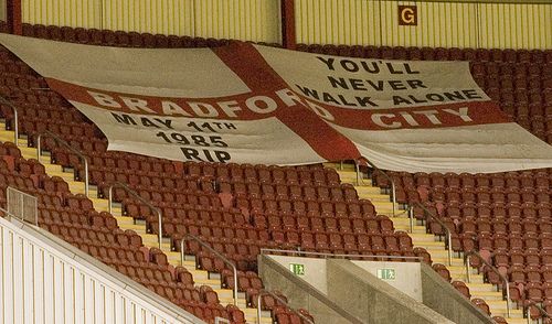 Flag in a stadium