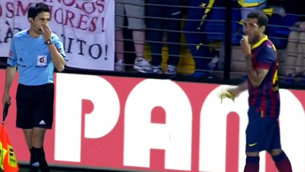 Villarreal fan who racially insulted Dani Alves with banana throw ...